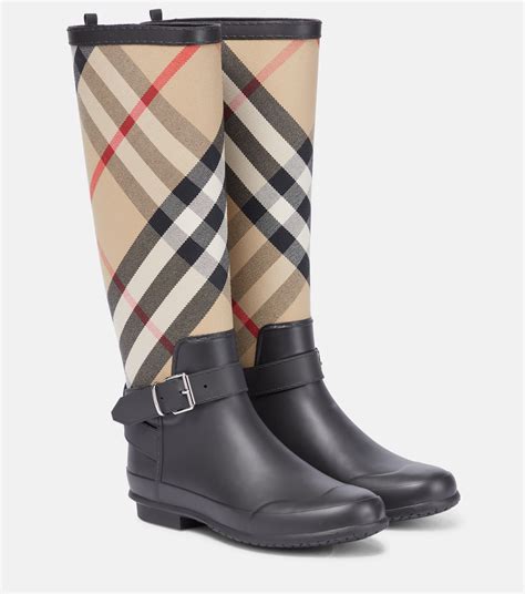 house check burberry rain boots|burberry rain boots size chart.